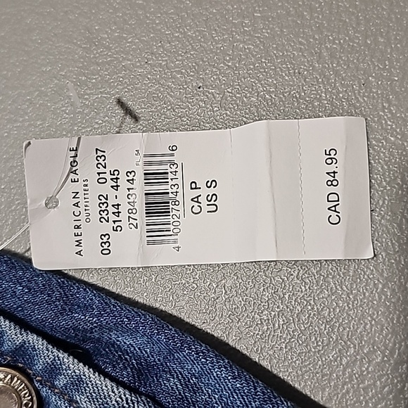 American Eagle small new with tags overall jean shorts - Picture 6 of 8